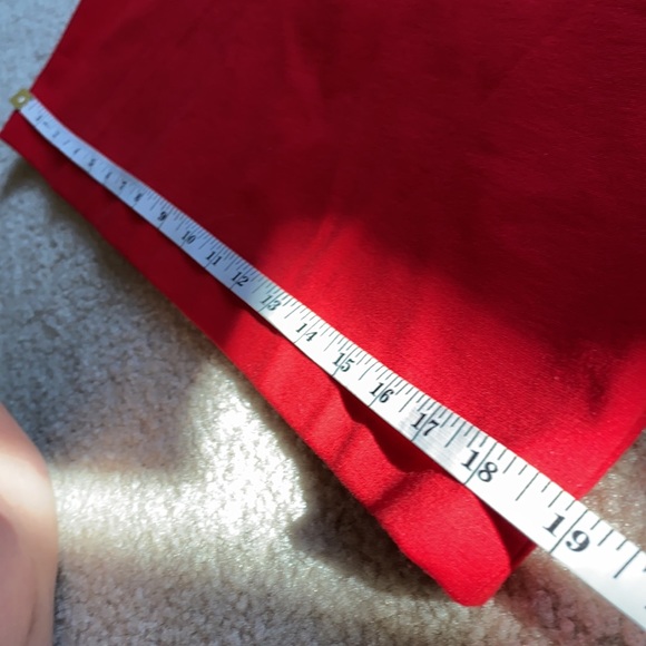 TALBOTS Red Sleeveless Fitted Dress 4 - Picture 10 of 16